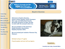 Tablet Screenshot of bayliesbunnies.freewebtools.com