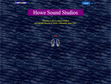 Tablet Screenshot of howesoundstudios.freewebtools.com