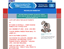 Tablet Screenshot of michellesrabbits.freewebtools.com