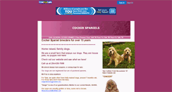 Desktop Screenshot of cockerspaniels.freewebtools.com