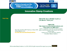 Tablet Screenshot of innovativestampcreations.freewebtools.com