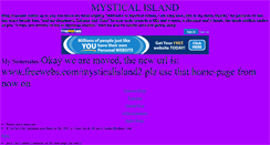 Desktop Screenshot of mysticalisland.freewebtools.com